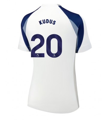 Tottenham Hotspur Mohammed Kudus #20 Replika Hemmatröja Damer 2025-26 Kortärmad